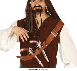 [17282] CINTA PECHO CON DOS PISTOLAS PIRATAS
