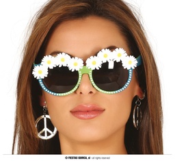 [17279] GAFAS VERDES CON MARGARITAS