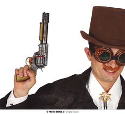 [17496] REVOLVER STEAMPUNK 30 CM.