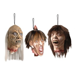 [6888L] CABEZA DECAPITADA CON PELUCA TAMAÑO REAL