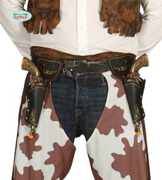 [18449] CARTUCHERA DOBLE CON PISTOLAS DE 29 CMS.