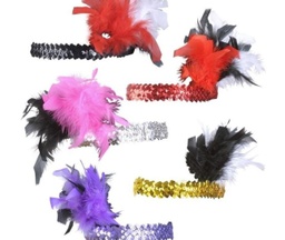 [3484X] CINTA PELO CHARLESTON CON LENTEJUELAS Y