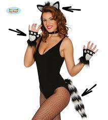 [18696] CONJUNTO GATITA BLANCO Y NEGRO