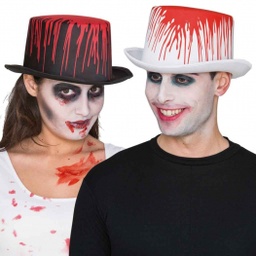 [010808-BLAN] Chistera blanca con sangre