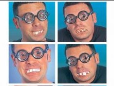 [4095A] DENTADURA DIVERTIDA"" surtidas en 6  mod