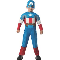 [620018-T] DISFRAZ CAPITAN AMERICA DELUXE INF