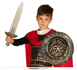 [18705] ESCUDO DE 31 CMS.CON ESPADA DE 48 CMS.IN