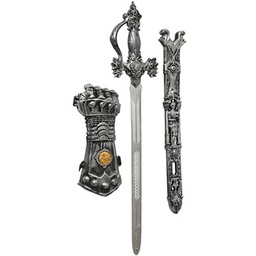 [105317-000-0000] Espada medieval con guante 65 cm.